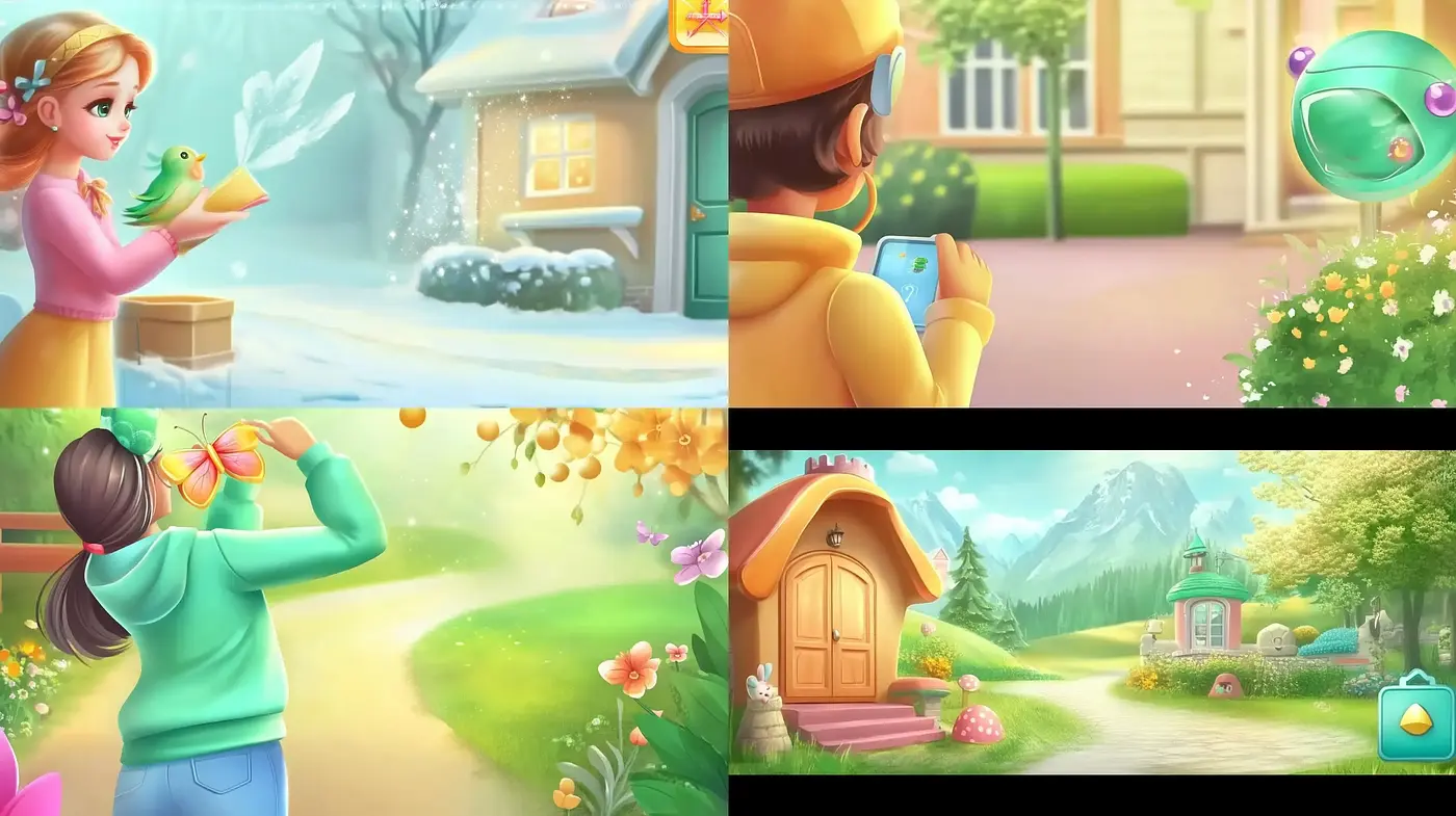 Enchanted Pastel Visions with a Storybook Essence - Midjourney sref style