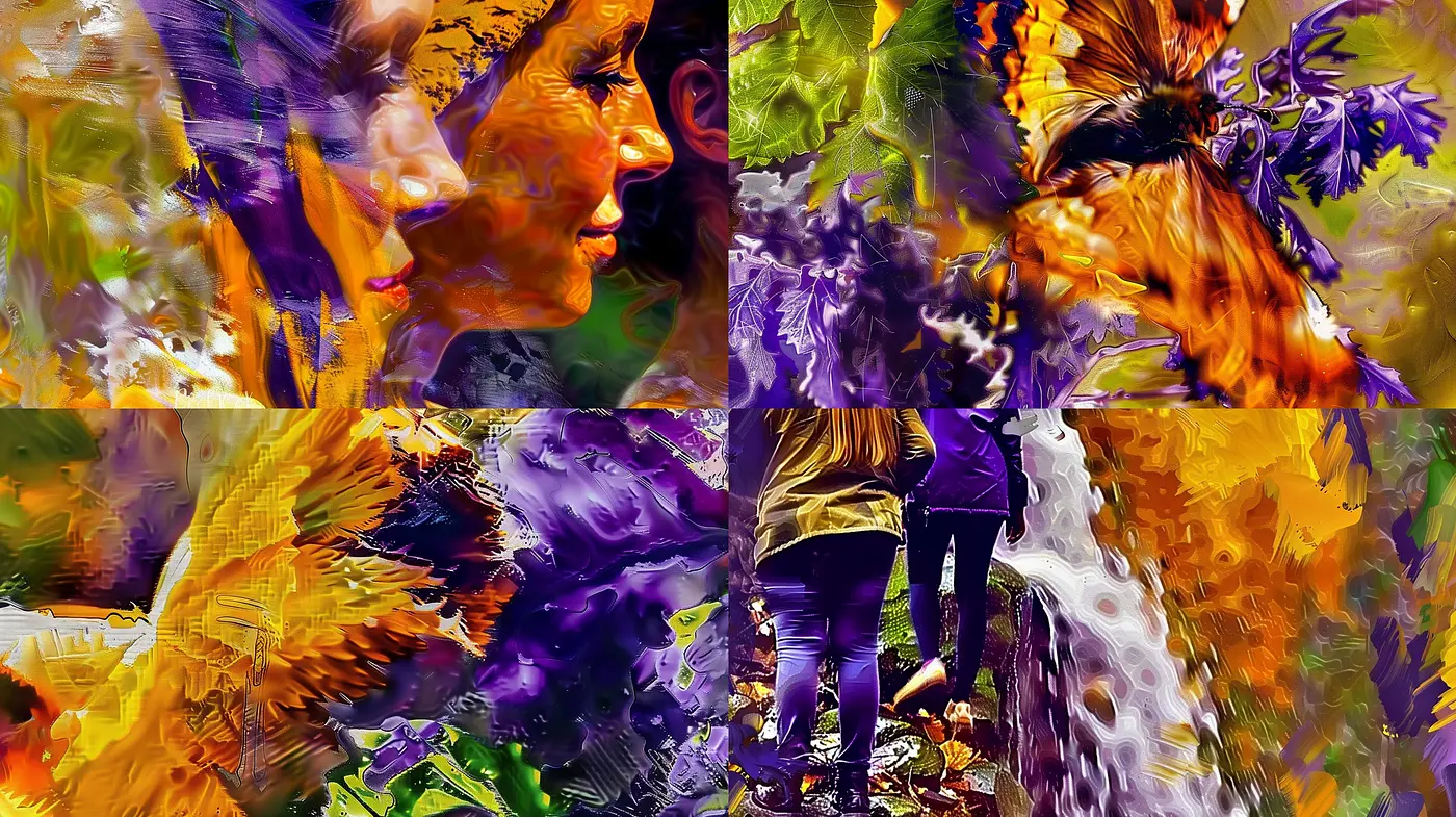 Vibrant Expressionist Fusion with Surreal Overtones - Midjourney sref style