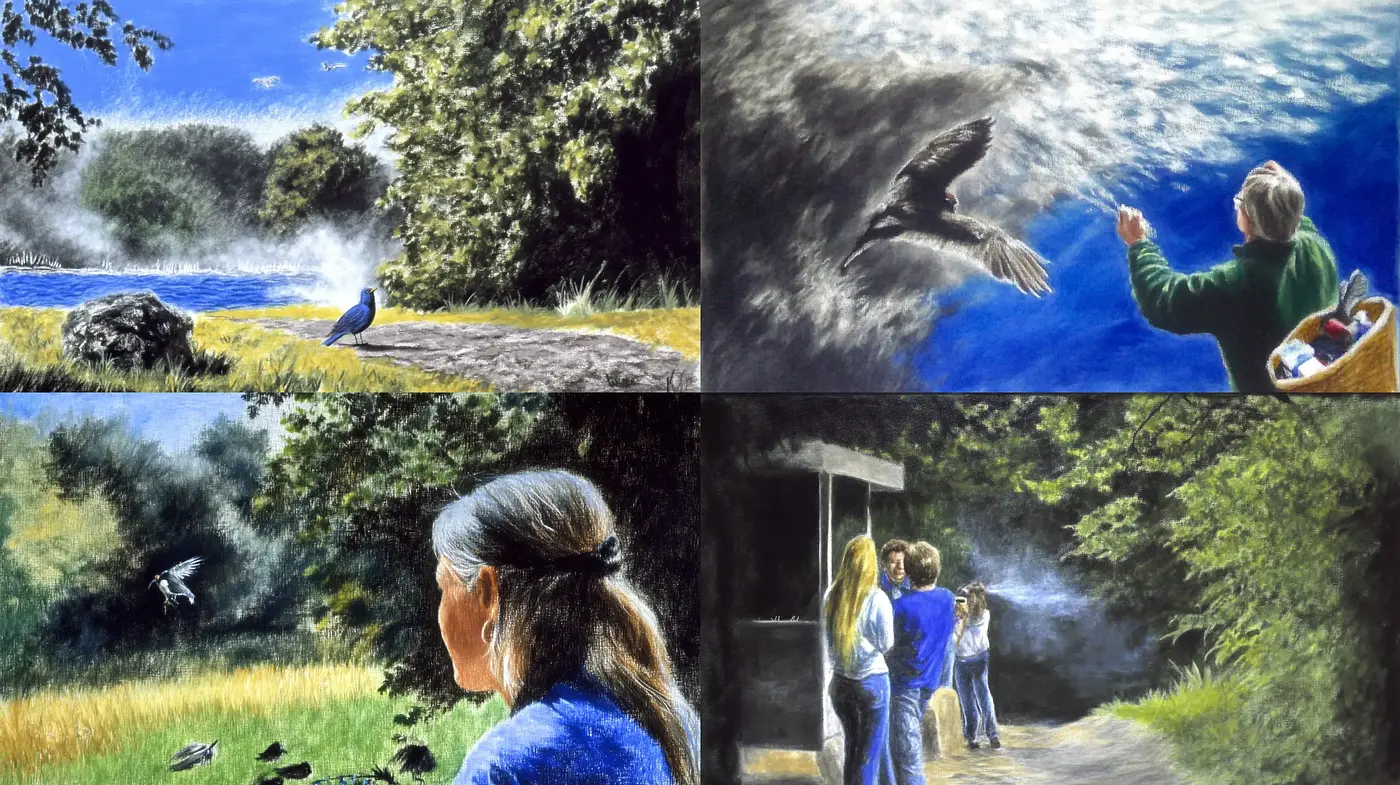 Consistently Textured Natural Vistas With a Realistic Yet Softened Tone - Midjourney sref style