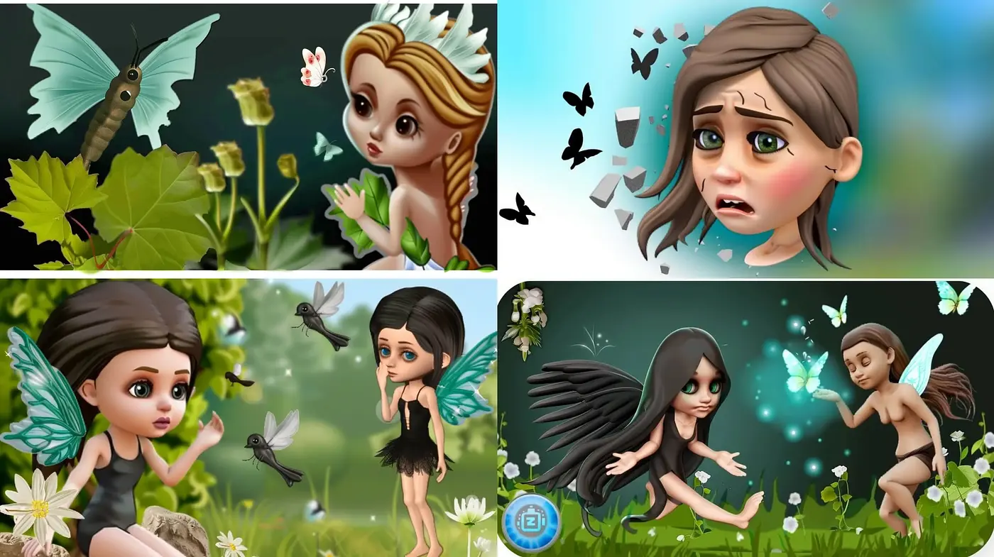 Enchanted Fairytale Illustrations with Vibrant Whimsy - Midjourney sref style