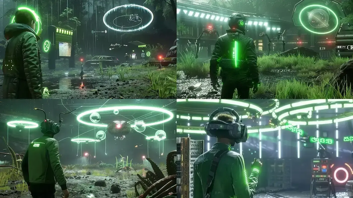 Neon Wilderness: An Homage to Cyberpunk Aesthetics - Midjourney sref style