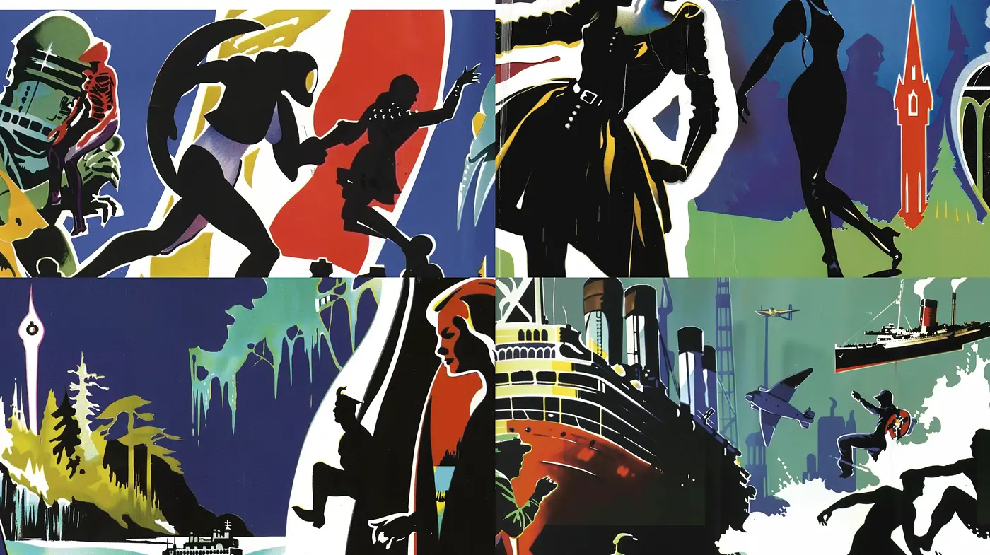 Dynamic Deco Fusion: A Celebration of Movement and Modernity in Art - Midjourney sref style