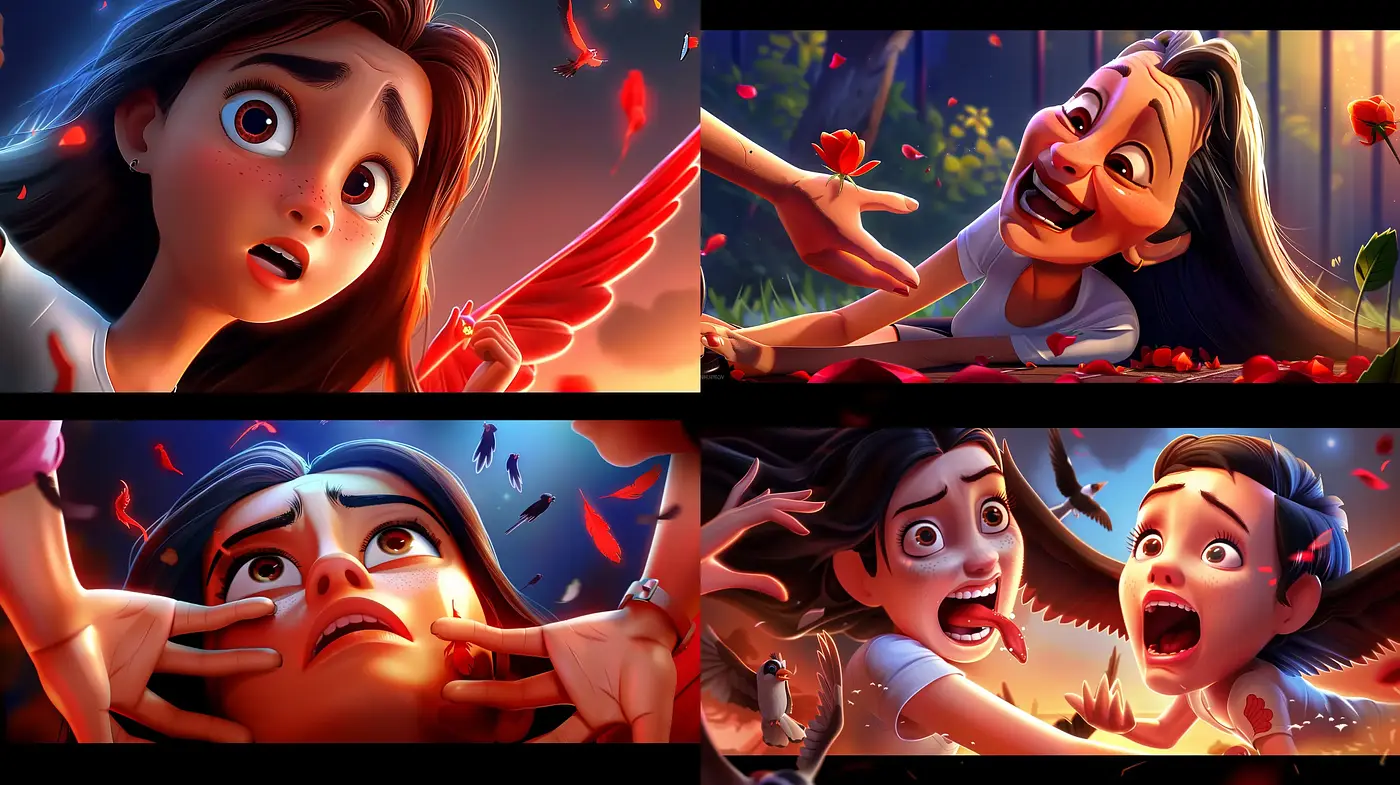 Dynamic Expressiveness in Saturated Storybook Illustrations - Midjourney sref style