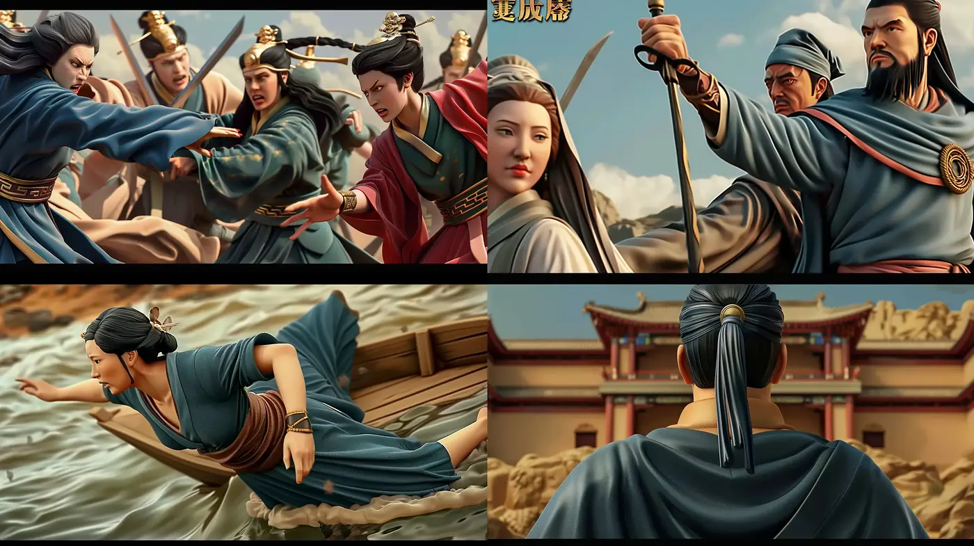 Epic Chronicles of Stylized Historical Drama - Midjourney sref style