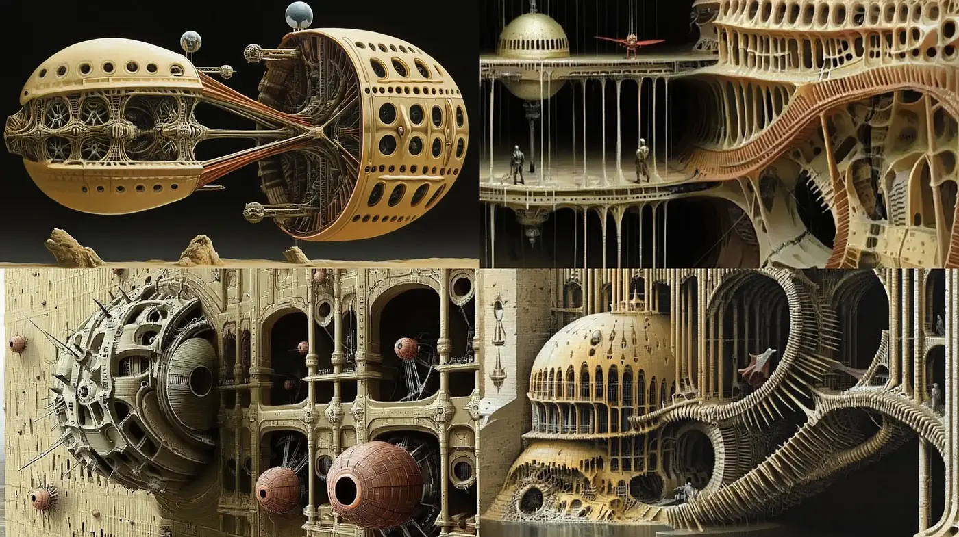 Steampunk Symphony: An Ode to Industrial Elegance - Midjourney sref style