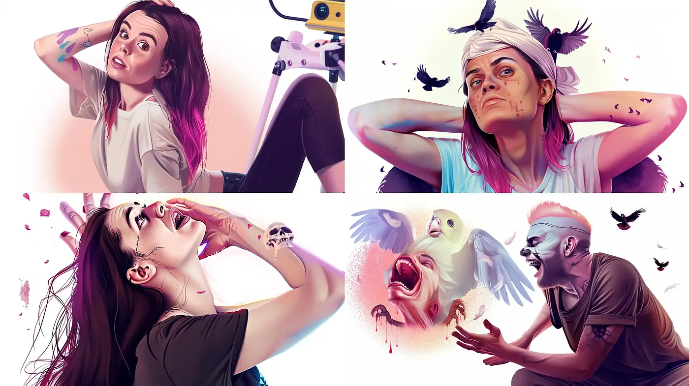 Ethereal Fusion of Surrealism and Digital Painting - Midjourney sref style