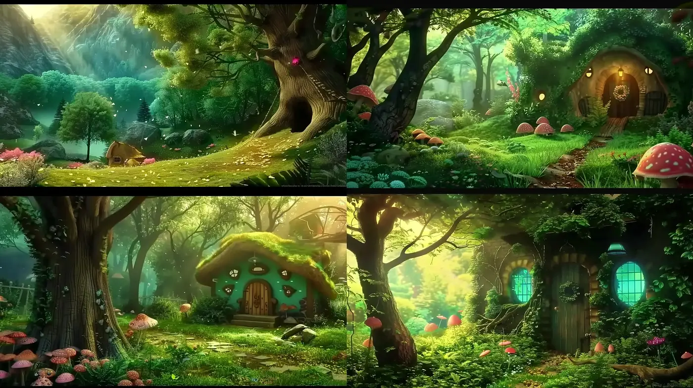 Enchanted Forest Whimsy: A Homage to Animated Fairy Tales - Midjourney sref style