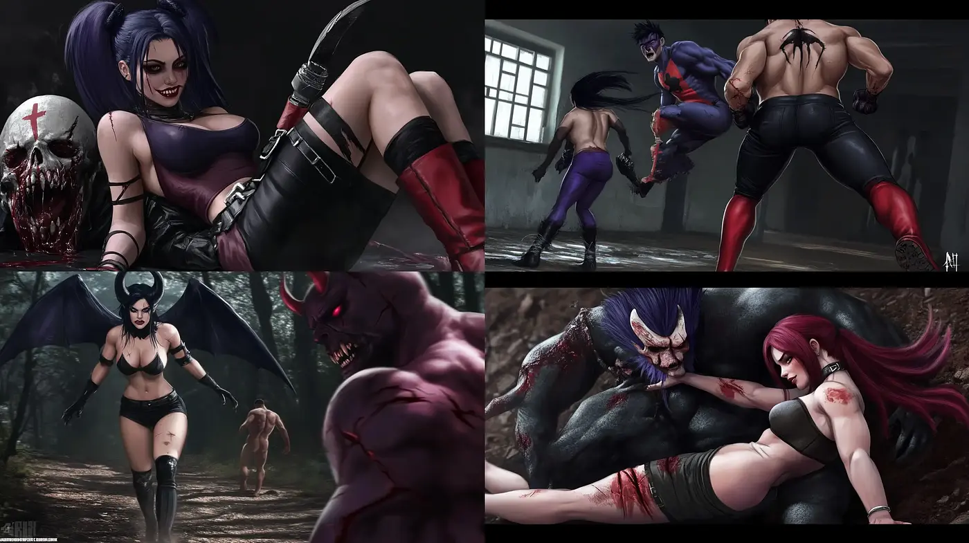 Gothic Fantasia: A Fusion of Dark Fantasy and Hyper-Realistic Illustration - Midjourney sref style