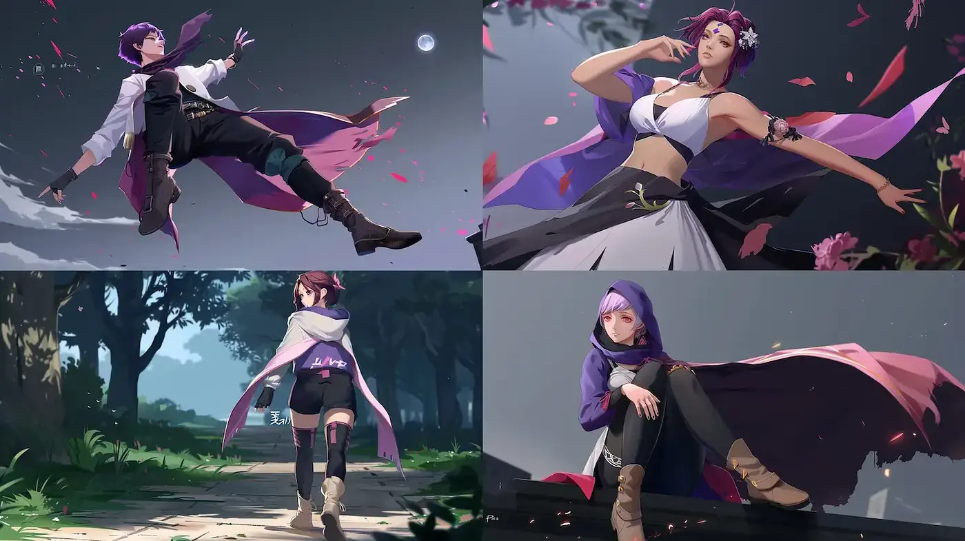 Dynamic and Ethereal Character Portraits with a Touch of Fantasy - Midjourney sref style