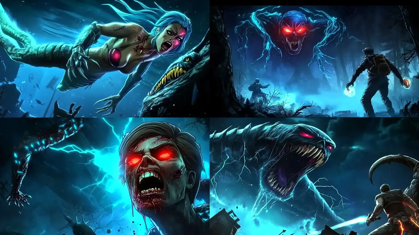 Ethereal Nightmares in Neon Glow: An Homage to Surreal Horror - Midjourney sref style