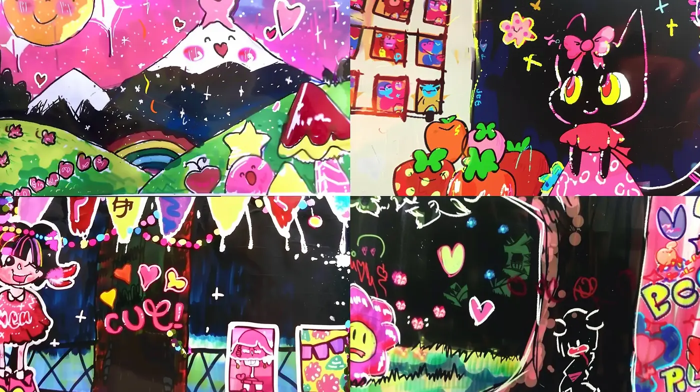 Vibrant Whimsy: An Exploration of Animated Dreamscape Aesthetics - Midjourney sref style