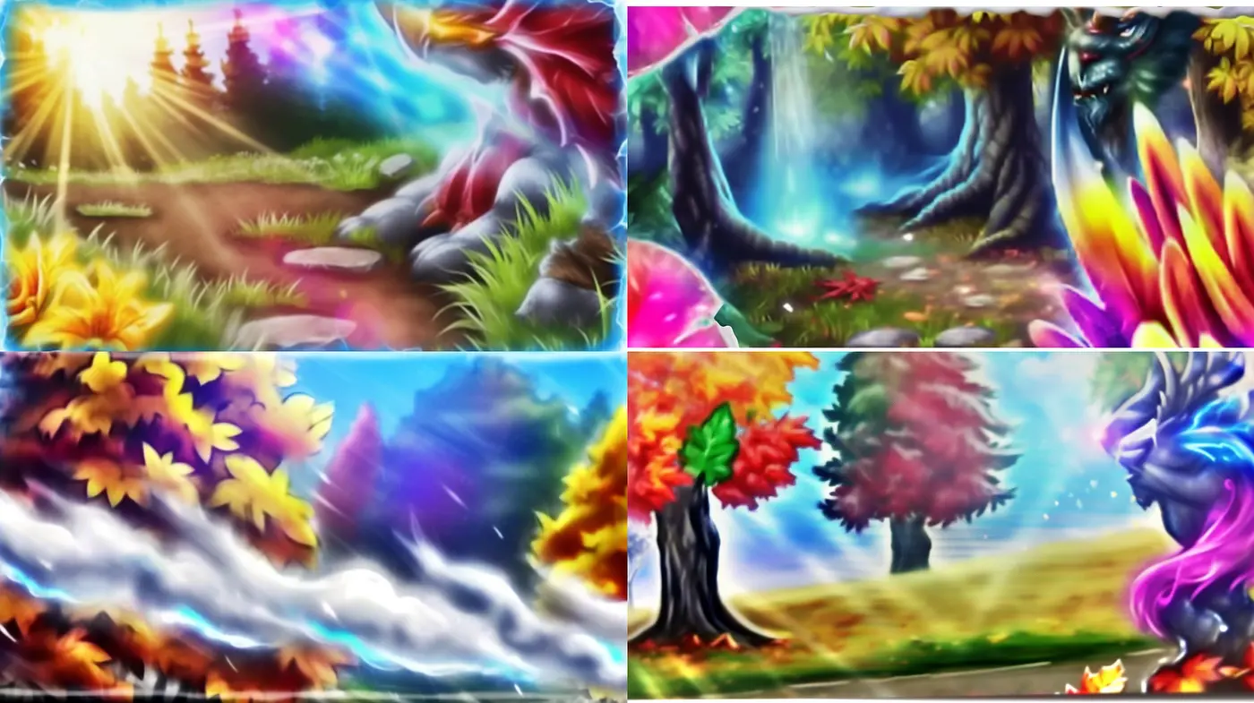 Luminous Fantasia: Dreamlike Brushwork with Vibrant Elemental Whispers - Midjourney sref style