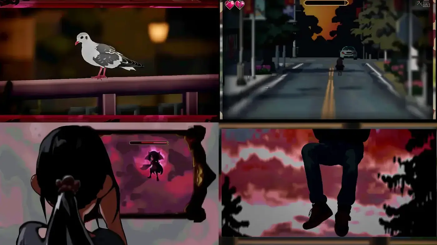 Stylized Urban Surrealism with Four Distinct Narratives - Midjourney sref style