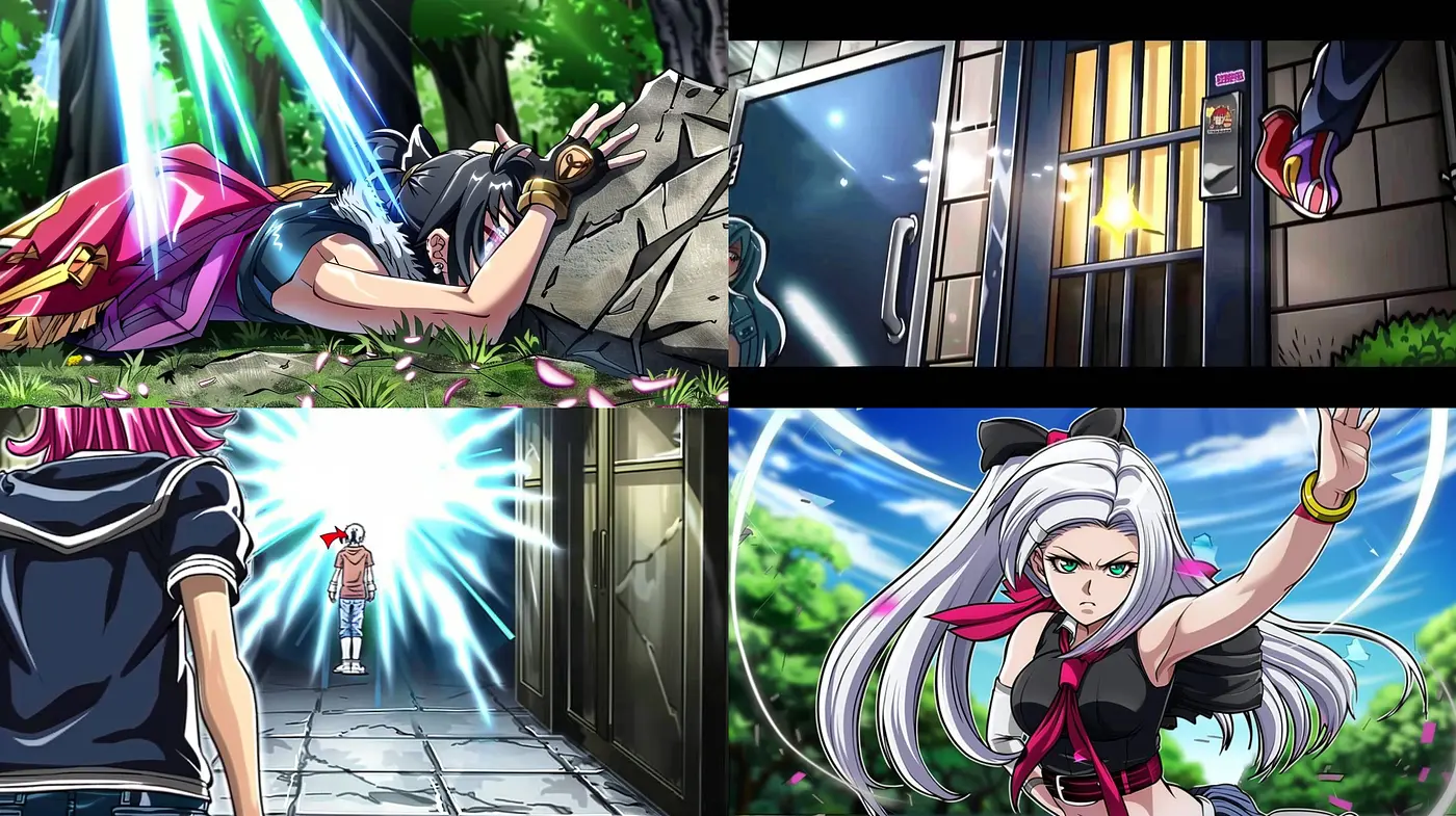 Consistently Luminescent Anime-Style Visuals with Rich Color Diversity and Dynamic Energy - Midjourney sref style