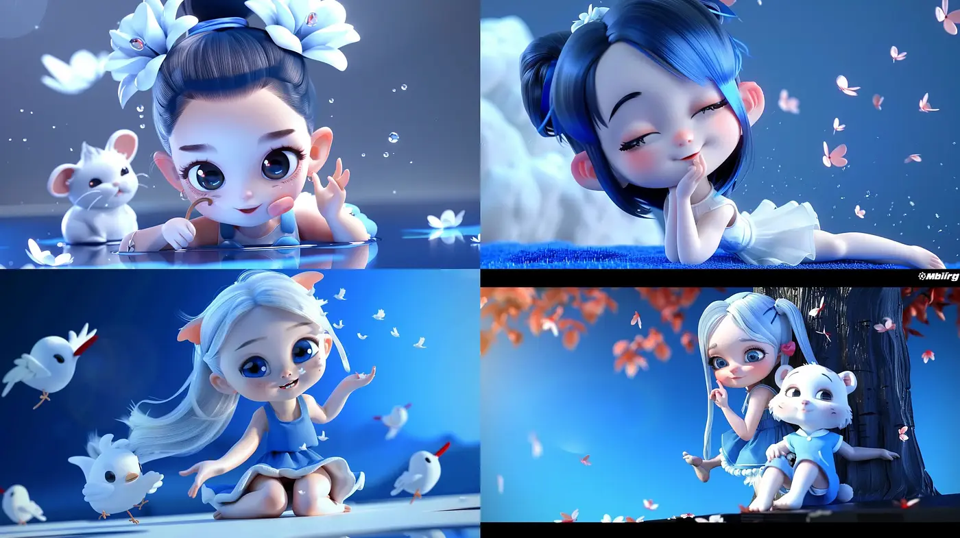 Enchanting Serenity in a Dreamlike Animated Wonderland - Midjourney sref style