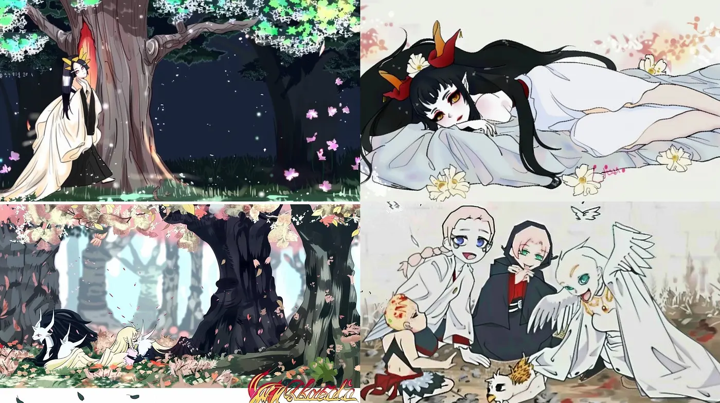 Ethereal Anime-Inspired Dreamscapes with Soft Tones and Nature Motifs - Midjourney sref style
