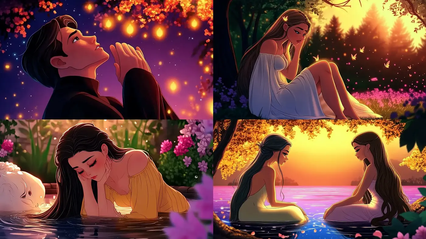 Enchanted Twilight Serenity: A Symphonic Display of Color and Emotion - Midjourney sref style