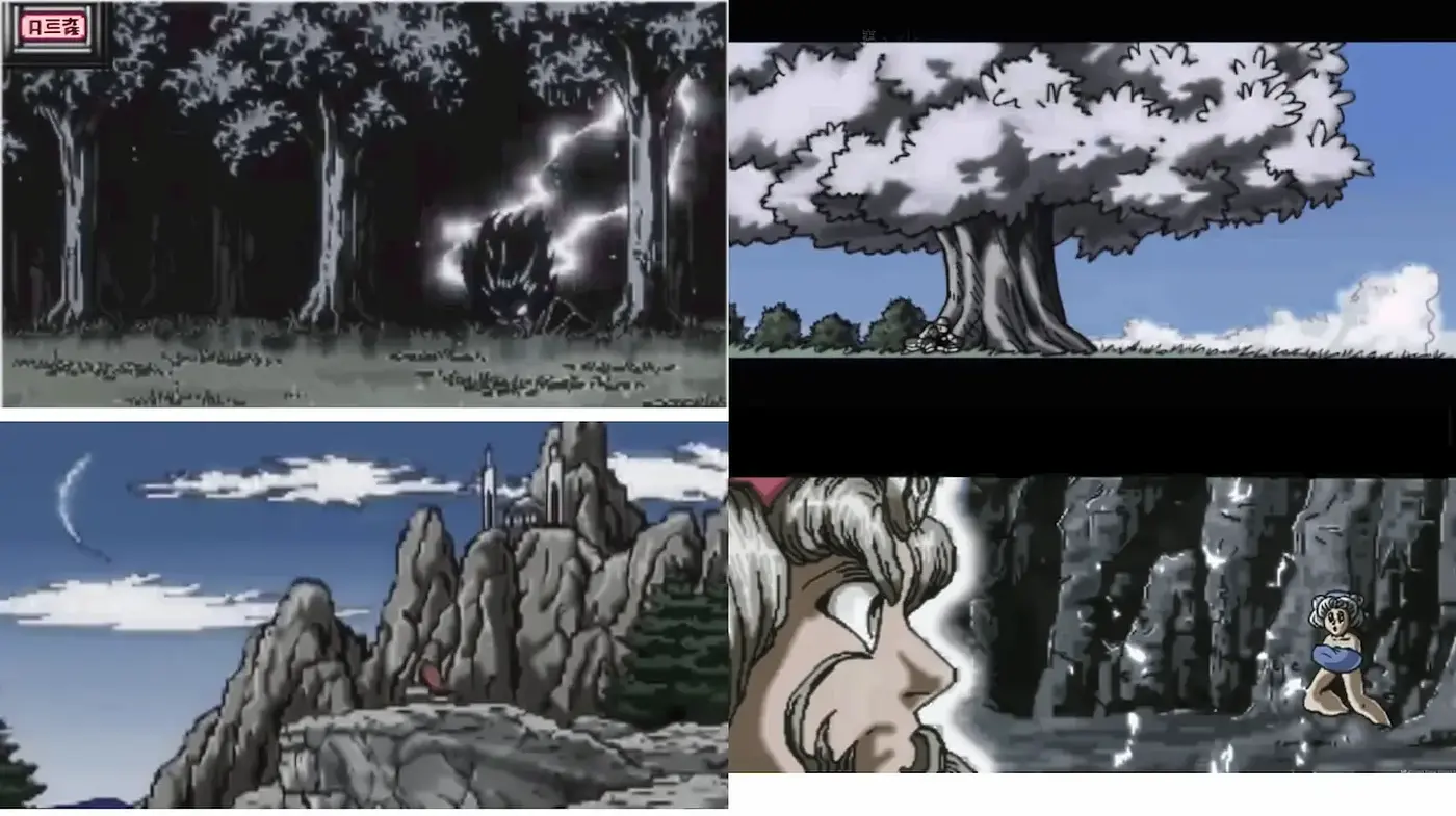 Dynamic and Textured Landscapes with a Retro Aesthetic - Midjourney sref style