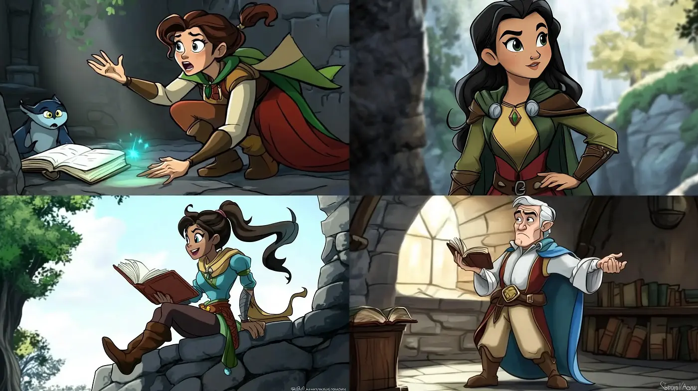 Enchanted Tales of Medieval Fantasy - Midjourney sref style