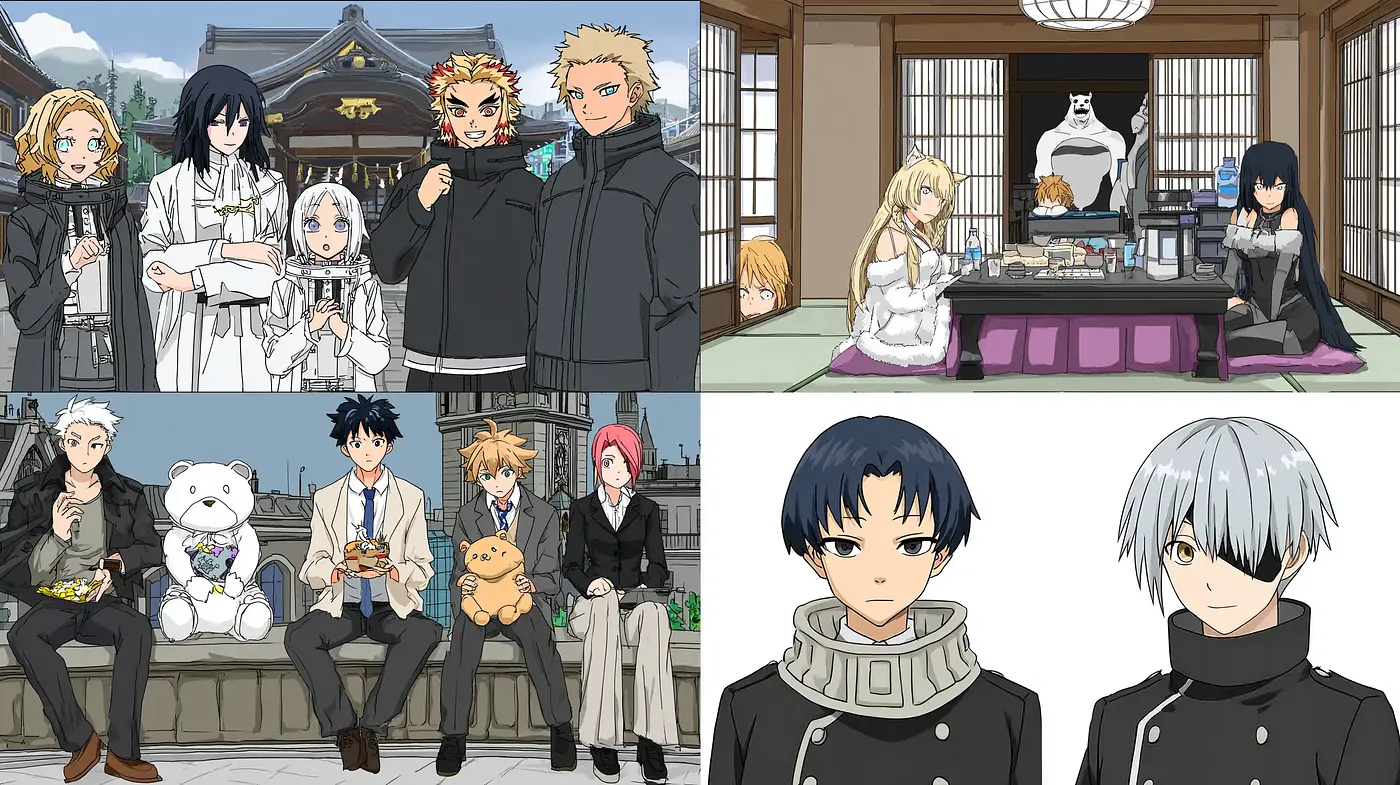 Stylized Anime with Subtle Vintage Nostalgia - Midjourney sref style