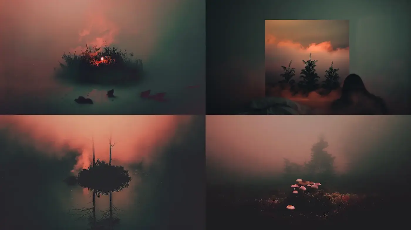 Ethereal and Dreamlike Landscapes with a Touch of Surrealism - Midjourney sref style