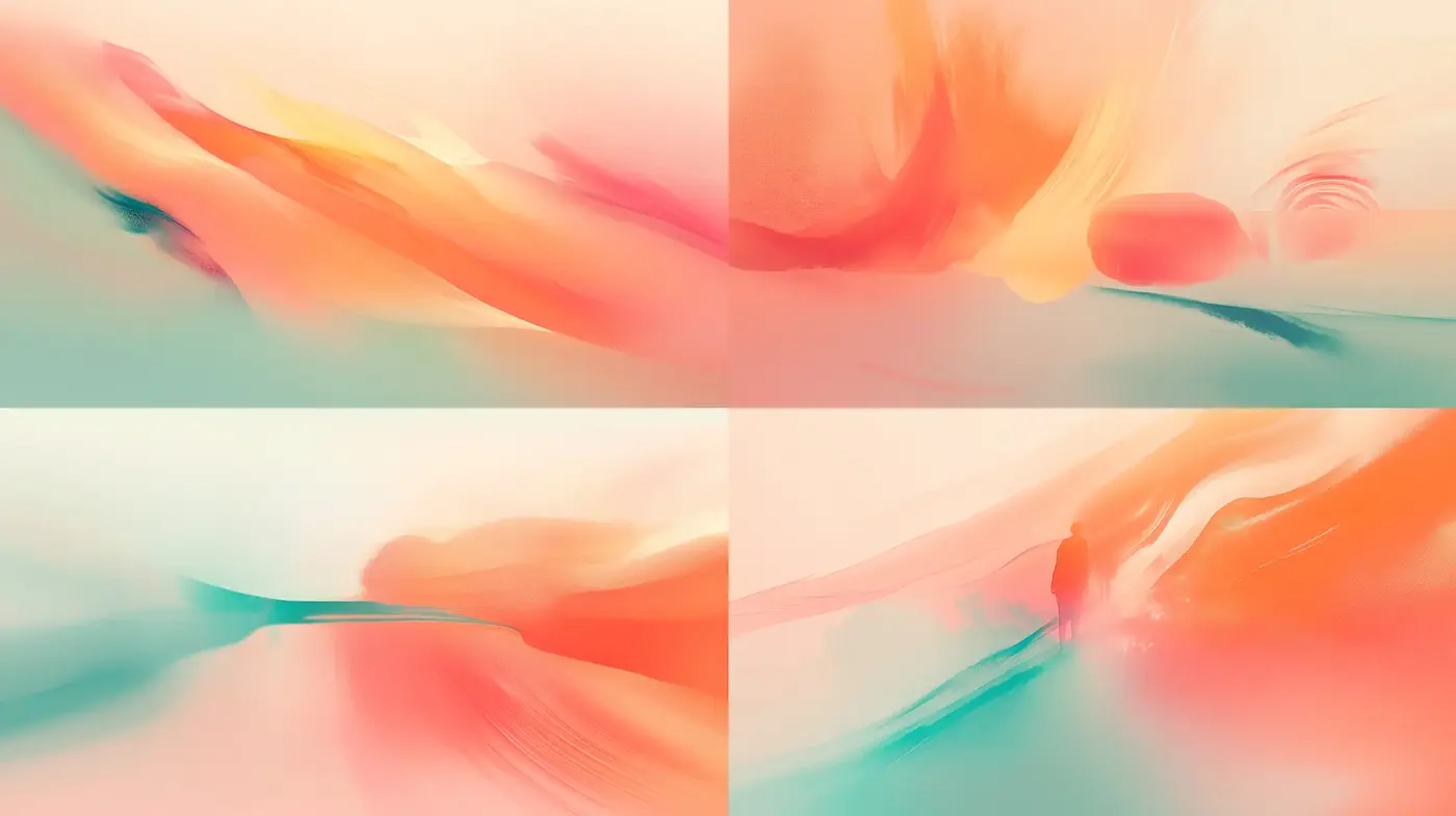 Ethereal Brushstroke Harmony: A Dance of Vivid Hues and Dreamlike Textures - Midjourney sref style