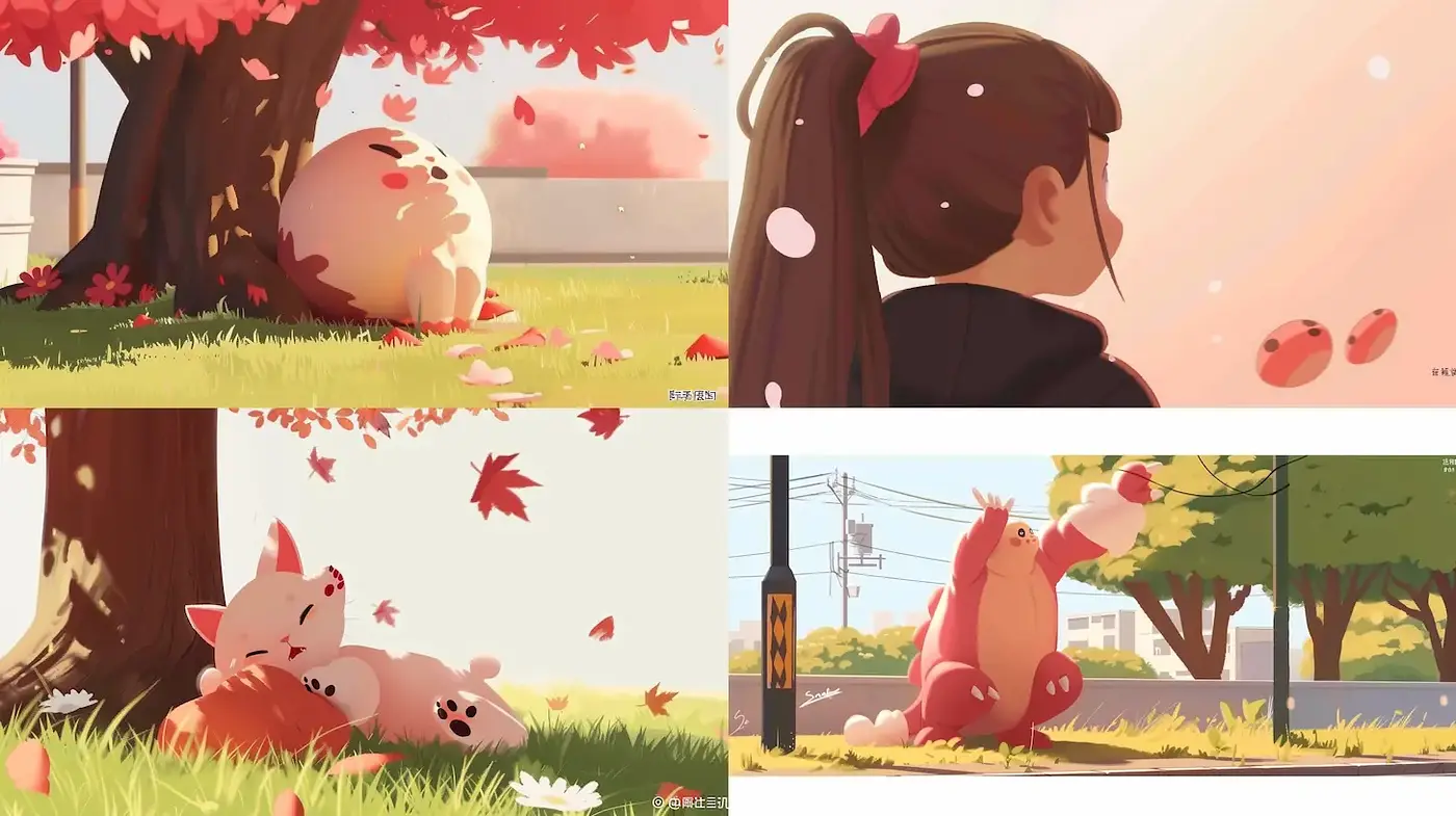 Charming and Whimsical Soft-Color Illustrations with a Nostalgic Underpinning - Midjourney sref style