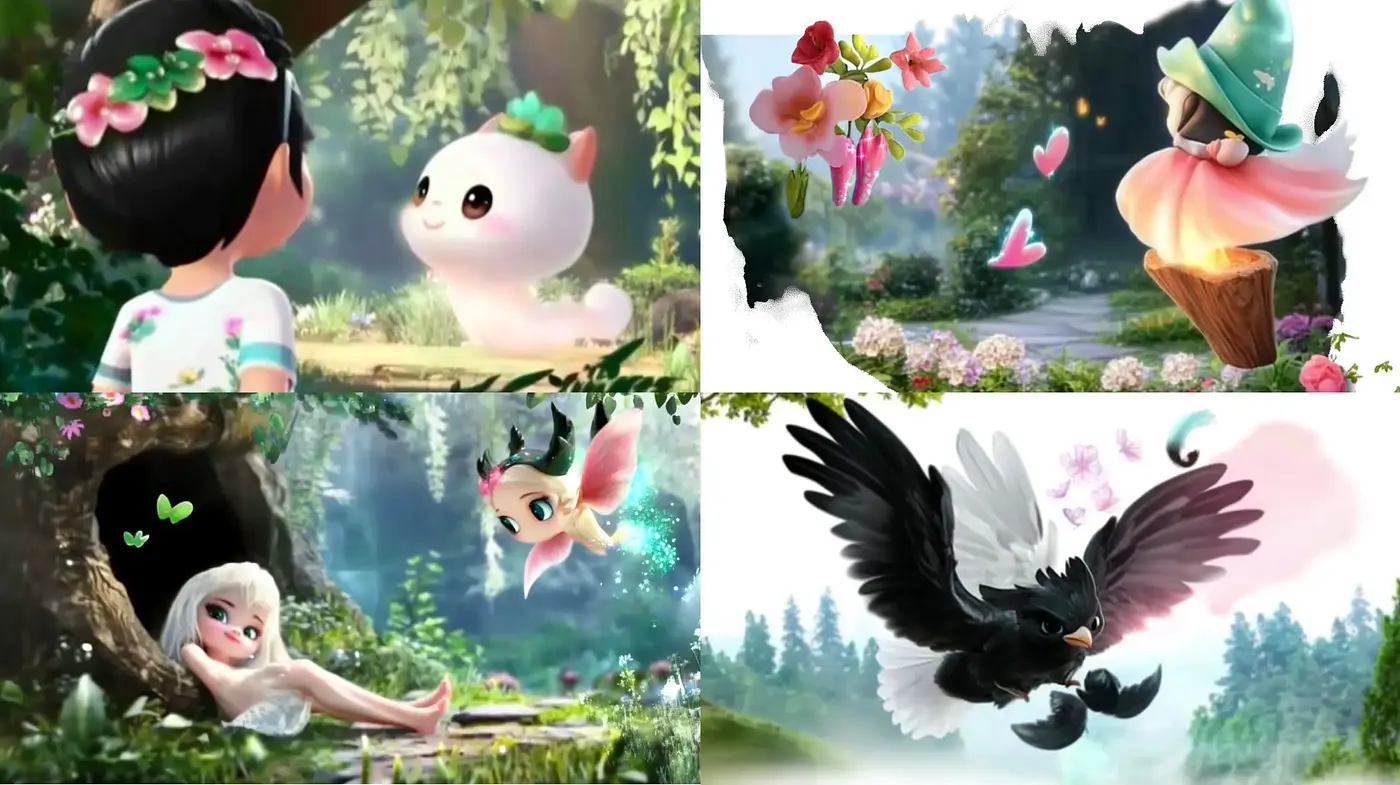 Enchanted Whimsical Forest: A Consistent Dreamlike Artistry - Midjourney sref style