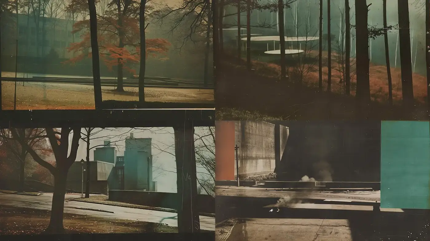 Nostalgic Urban Landscapes with a Touch of Modernity - Midjourney sref style