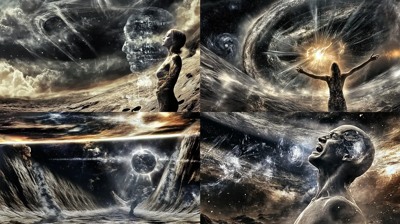 Cosmic Symphony: An Ode to the Universe's Imaginative Chaos - Midjourney sref style