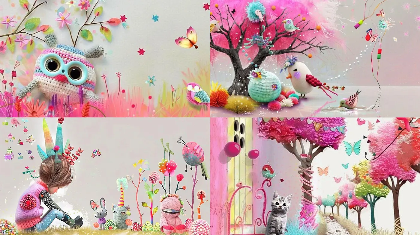 Enchanted Whimsy: A Dreamlike Tapestry of Pastel Wonders - Midjourney sref style