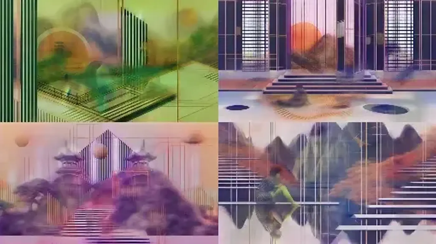 Abstract Ethereal Fusion with Surreal Overtones - Midjourney sref style