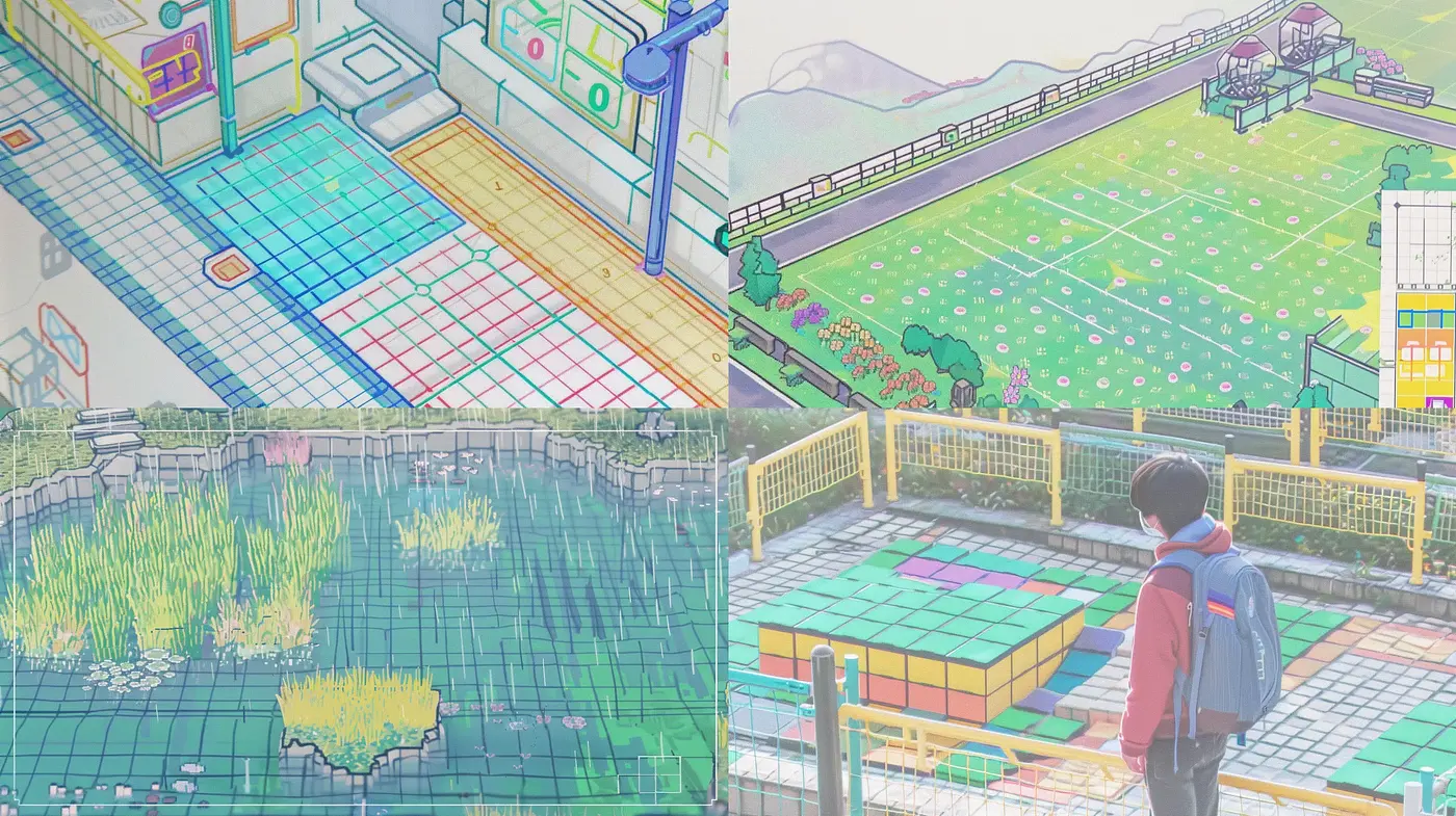 Pastel-hued Digital Dreamscape with a Touch of Whimsy - Midjourney sref style