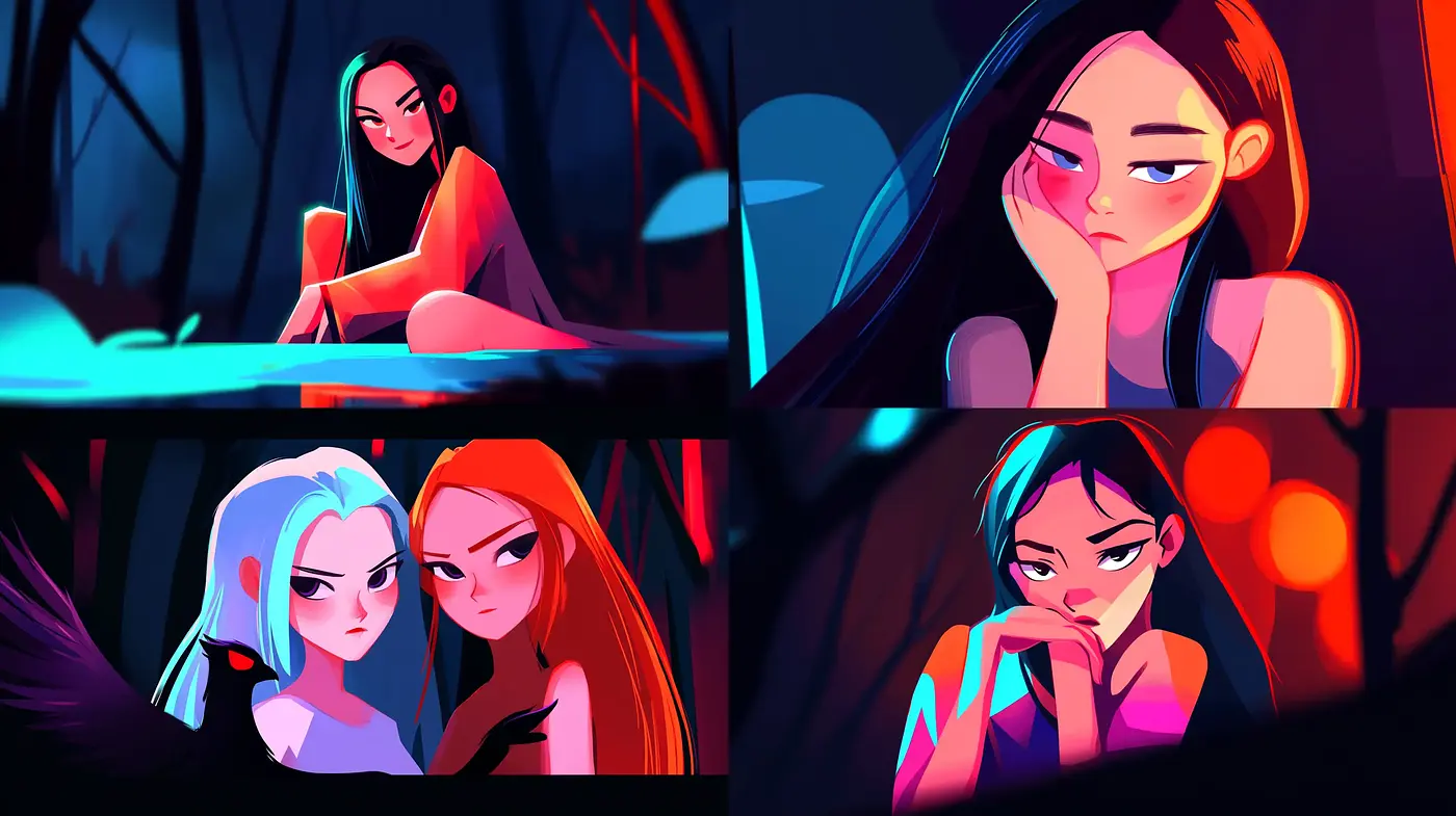 Luminescent Exuberance in Stylized Animation - Midjourney sref style