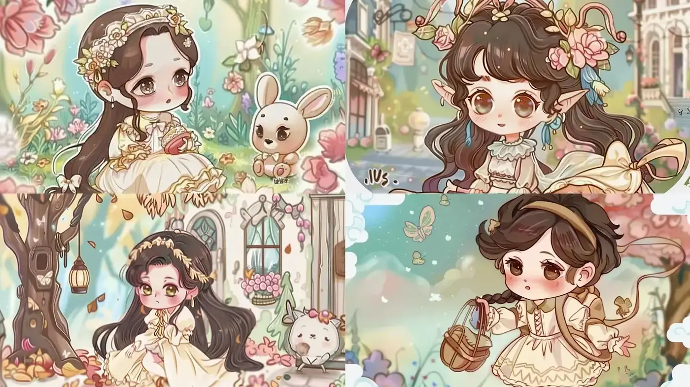 Enchanting Pastel Storybook Illustrations with Whimsical Charm - Midjourney sref style