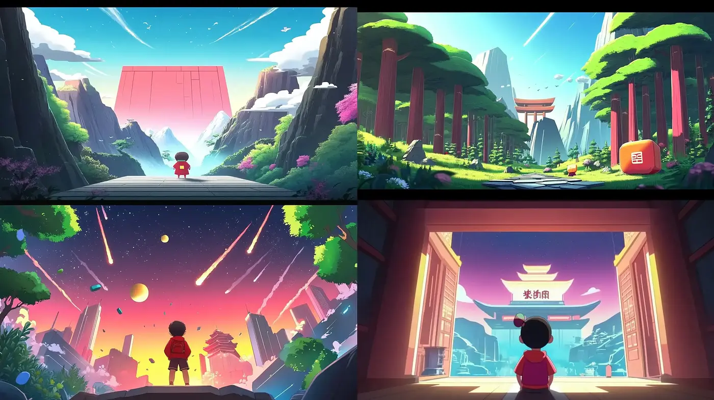 Luminous Dreamscape Vistas: A Vivid Synthesis of Digital Art - Midjourney sref style