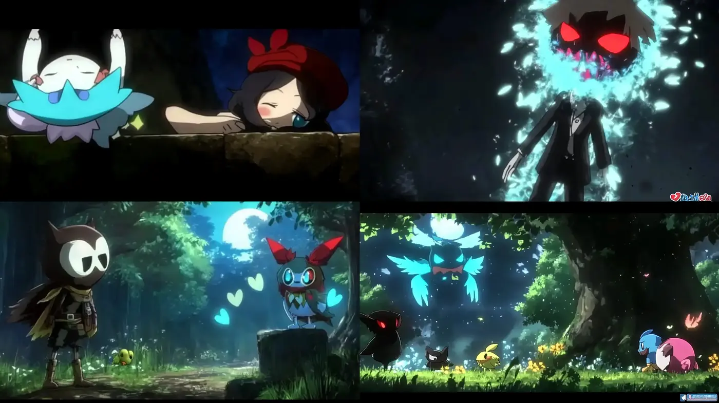 Enchanting Forest Anime Ambiance with Ethereal Colors - Midjourney sref style