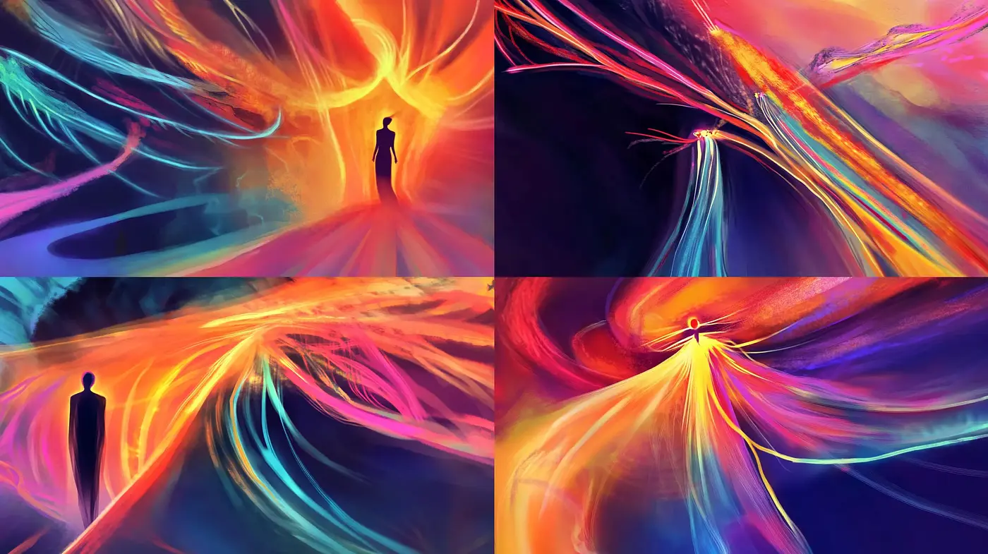 Ethereal Aurora: A Dance of Light and Color - Midjourney sref style