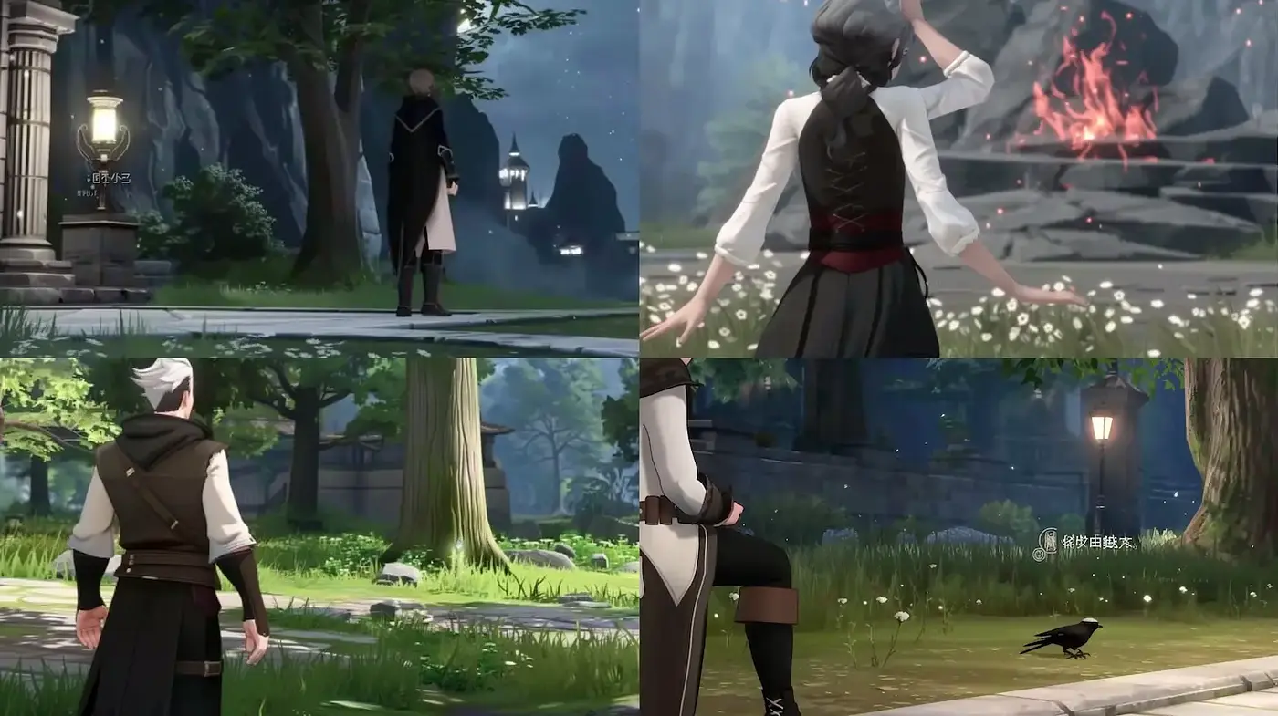 Lush Fantasy Landscapes in a Cinematic Animation Style - Midjourney sref style
