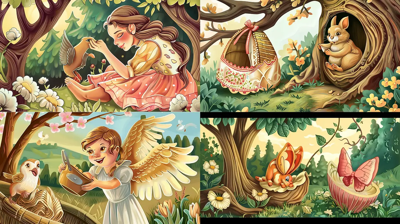 Enchanted Forest Whimsy: A Consistent Imaginative and Idyllic Style - Midjourney sref style