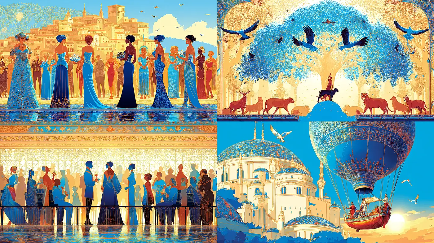 Vibrant and Ethereal Art with Influences of Traditional Storytelling - Midjourney sref style