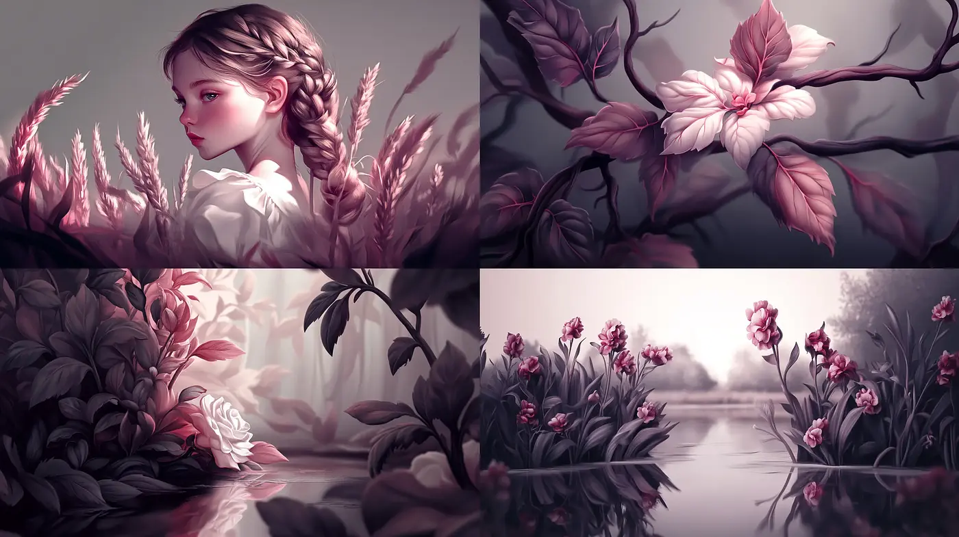 Ethereal Twilight: A Harmonious Fusion of Serenity and Elegance in Digital Art - Midjourney sref style