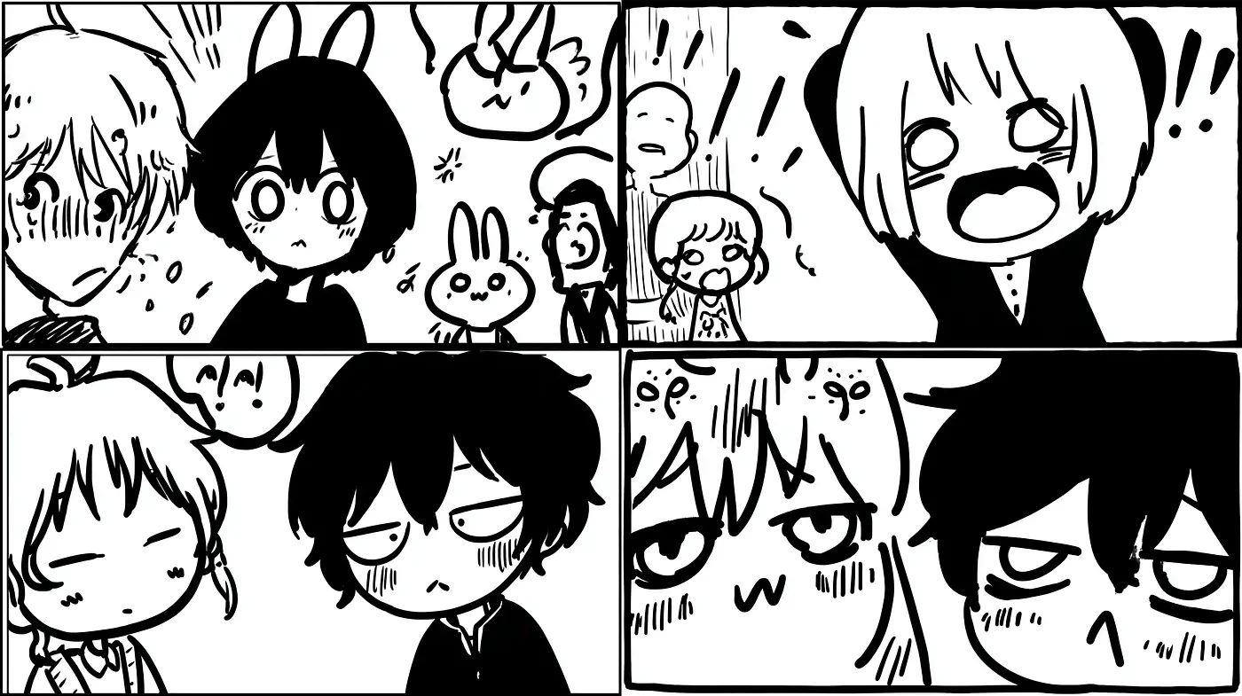Expressive and Simplistic Comic Style with Emotional Depth - Midjourney sref style