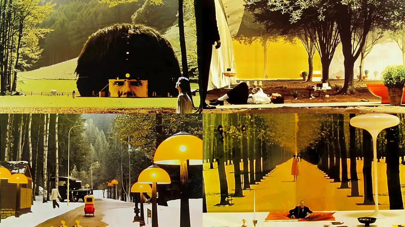 Surrealistic Autumn Reverie: A Journey Through Stylized Seasons with a Warm Vintage Essence - Midjourney sref style