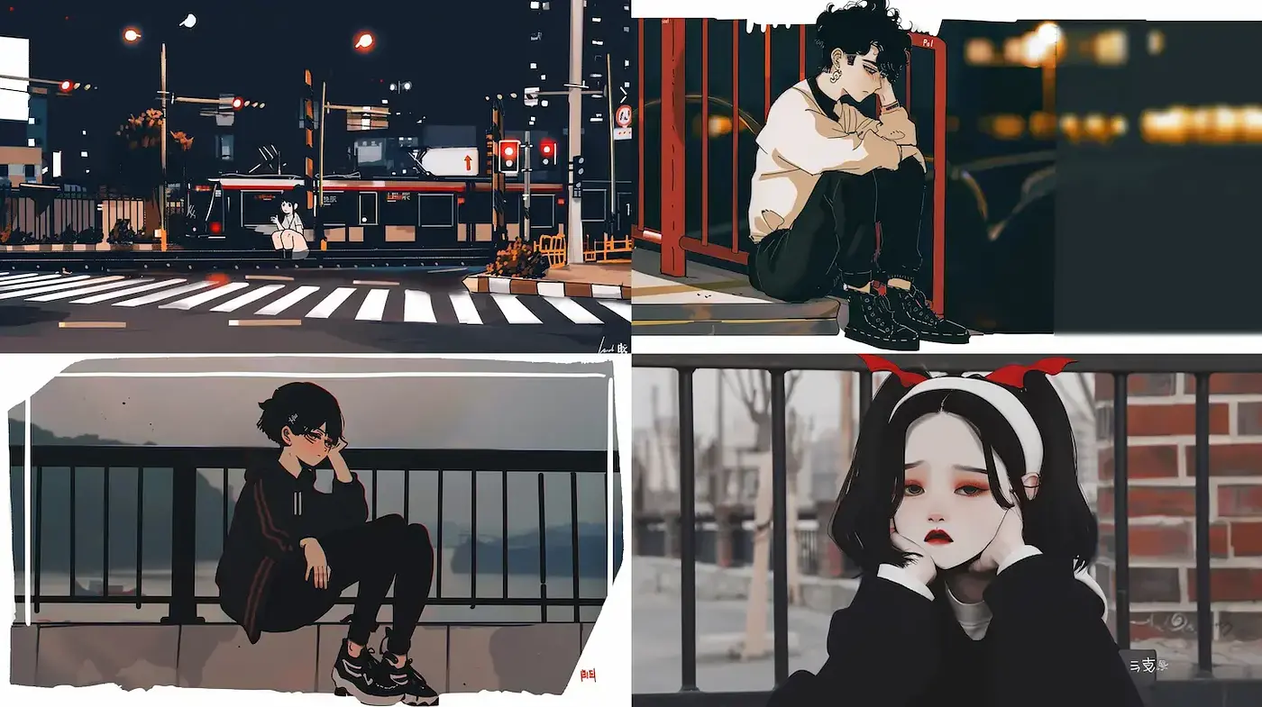 Contemporary Urban Aesthetic with Emotional Undertones - Midjourney sref style