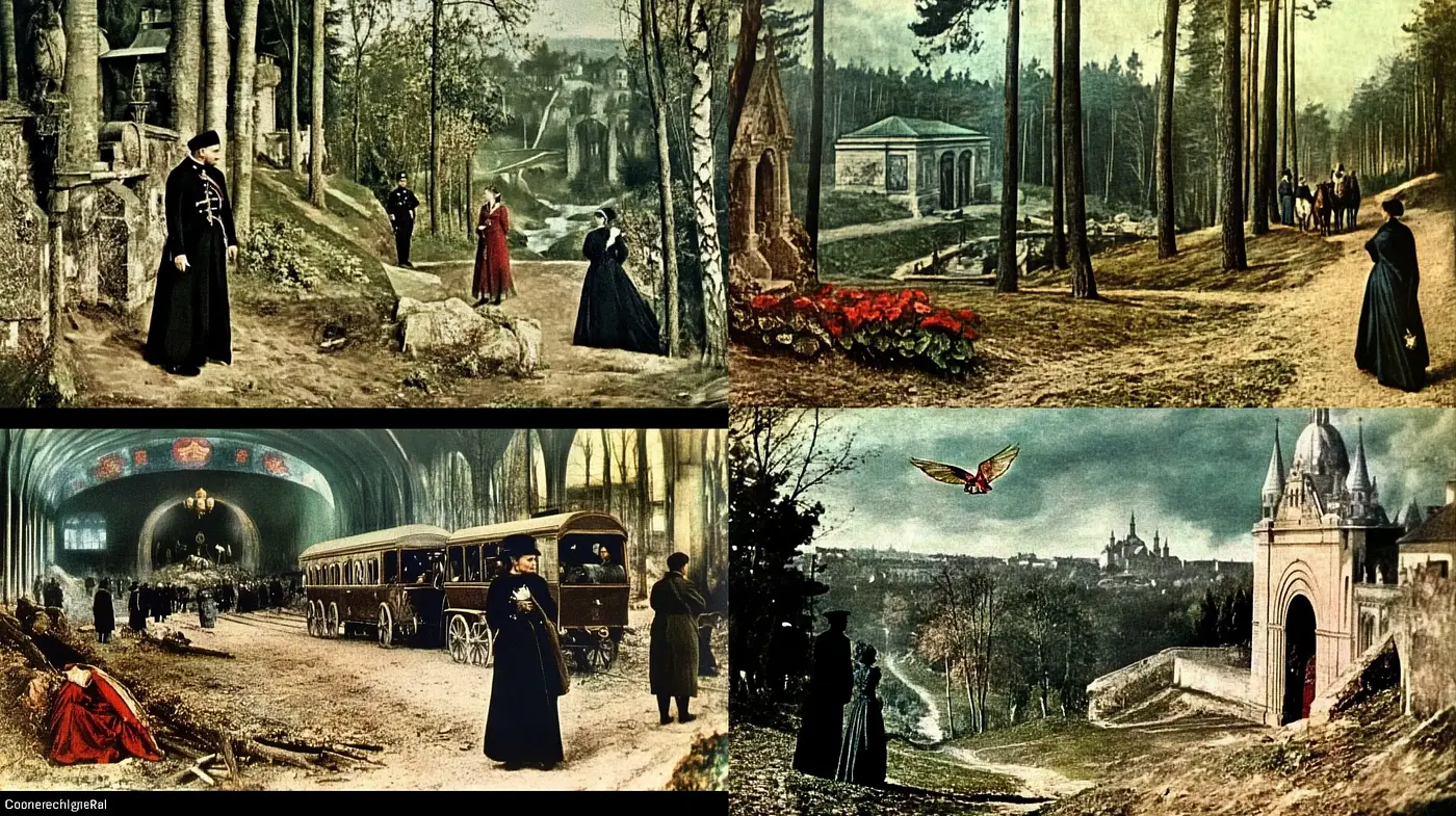 Ethereal Turn-of-the-Century Visions with a Surrealist Touch - Midjourney sref style