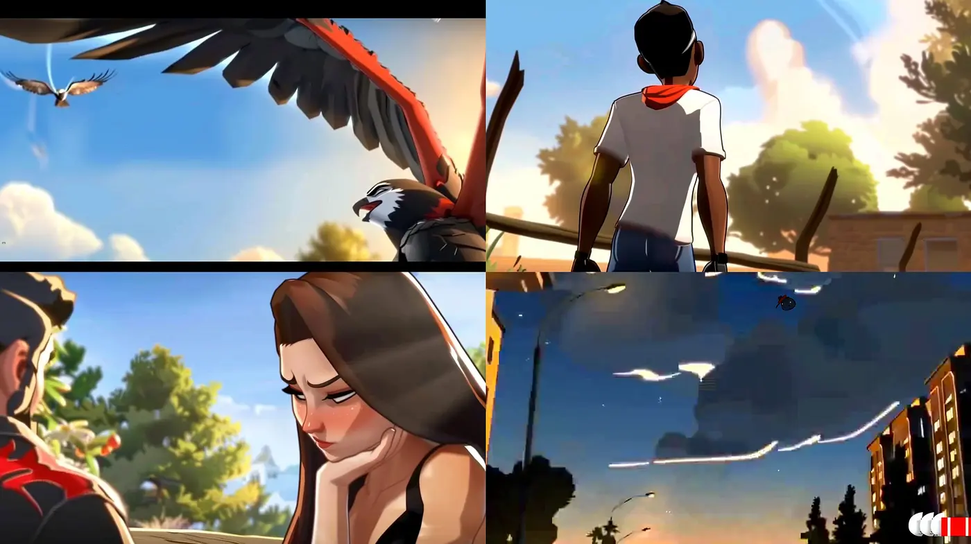 Consistent Luminous Dreamscape: A Synthesis of Vivid Animation and Vibrant Storytelling - Midjourney sref style