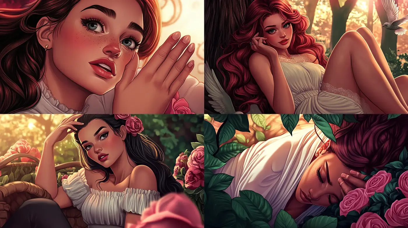 Enchanting Rosy Twilight: A Harmonious Blend of Warm Tones and Soft Detailing - Midjourney sref style