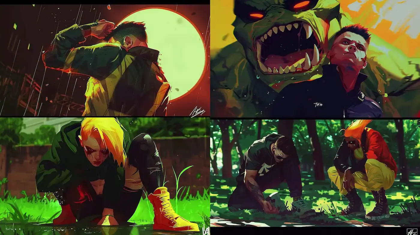 Dynamic and Vibrant Illustrations with a Modern Fantasy Touch - Midjourney sref style