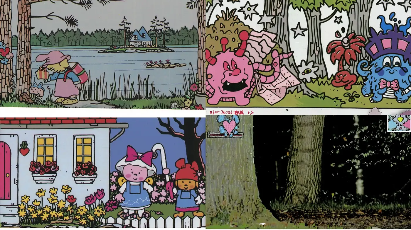 Whimsical Storybook Illustrations with Consistent Pastel Charm - Midjourney sref style
